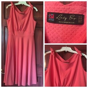 Lindy Bop coral pink dress